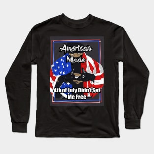 American Made July Fourth Red White Blue Long Sleeve T-Shirt